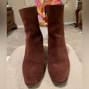 Nordstrom Novanna-Lea Suede Ankle Boot in Brown